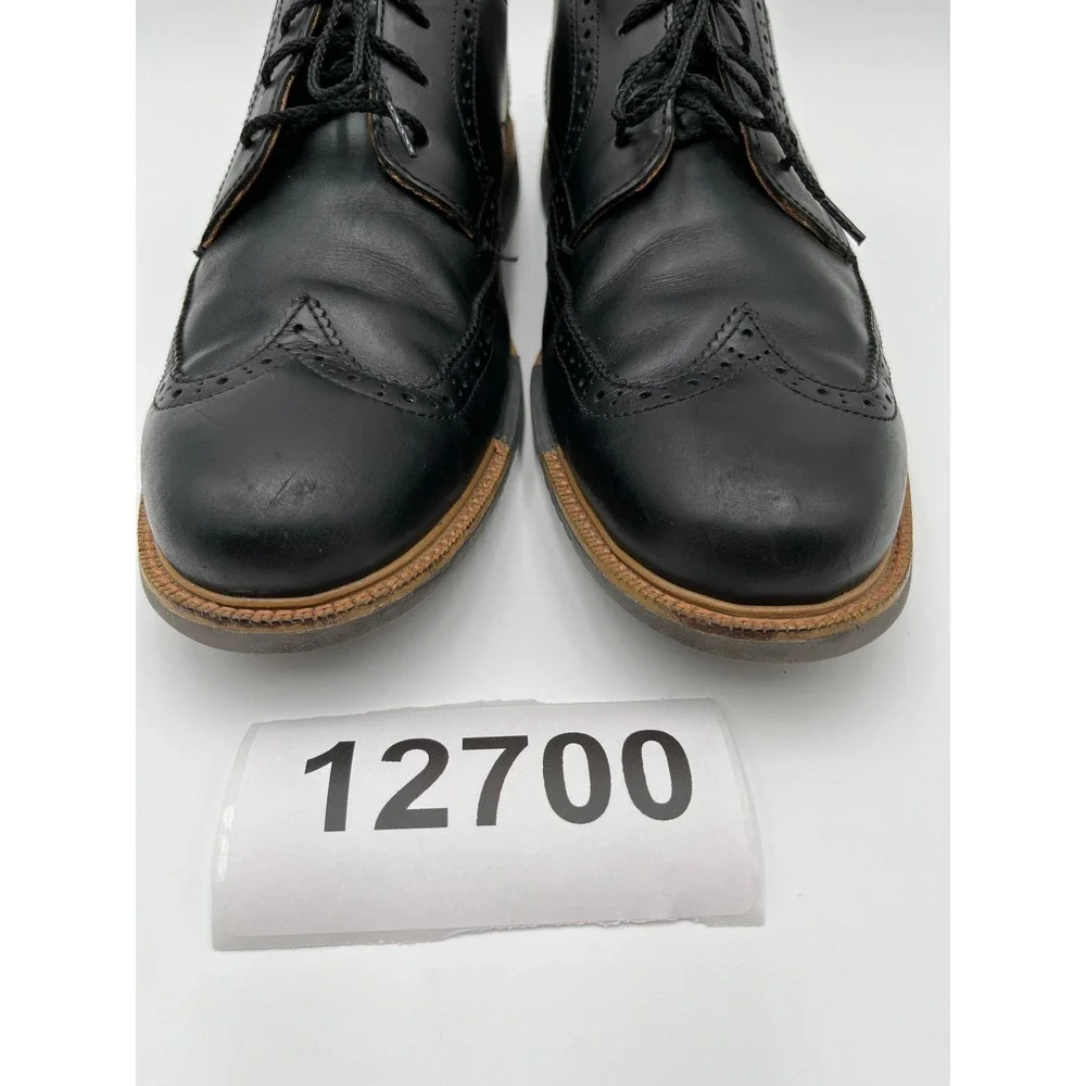 Cole Haan Wingtip Oxford Mens 9.5 Black Excellent Leather Brogue Dress Shoes